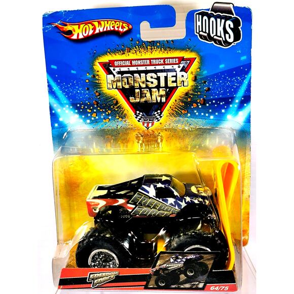 Hot Wheels Monster Jam Hooks FREEDOM FORCE #64/75, New, See Pics/Description! - Picture 1 of 5